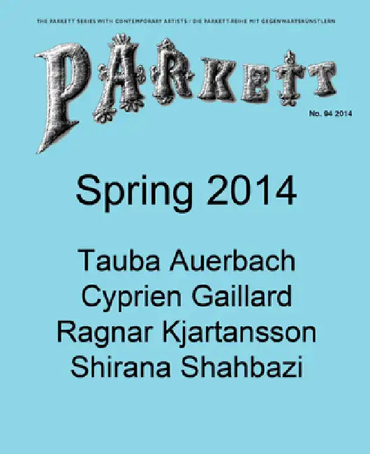 Parkett, No. 94 [With Book(s)] by Nikki Columbus