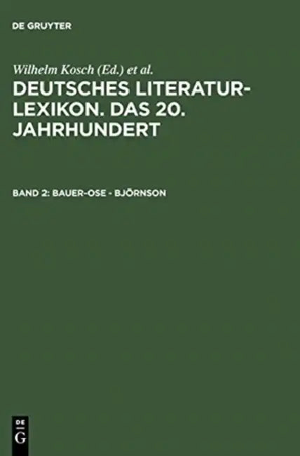 Bauer-ose - Björnson by Lutz (EDT)/ Kosch, Wilhelm (CRT) Hagestedt