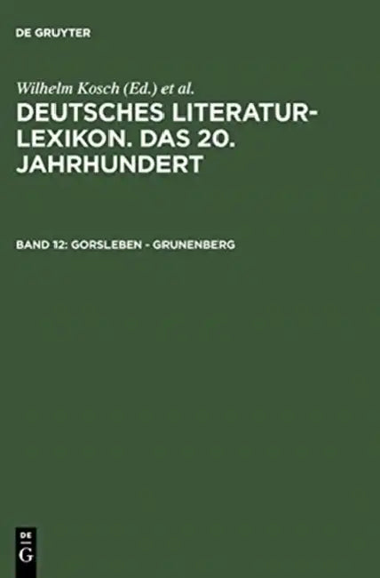 Gorsleben - Grunenberg by Lutz (EDT)/ Kosch, Wilhelm (CRT) Hagestedt