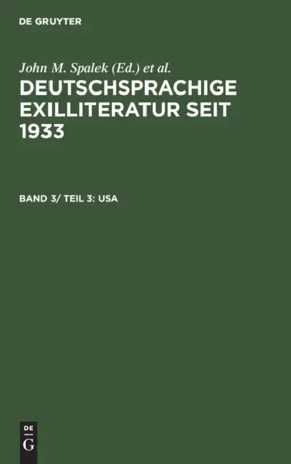 USA by John M. Spalek, Konrad Feilchenfeldt, Sandra H. Hawrylchak