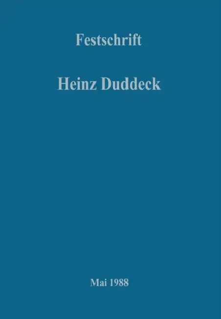 Festschrift by H. Ahrens