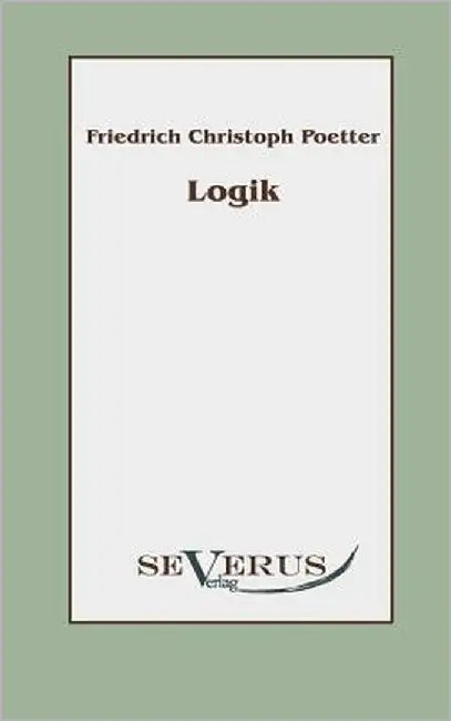 Logik by Poetter, Friedrich Christoph