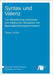 Syntax und Valenz by Lichte, Timm