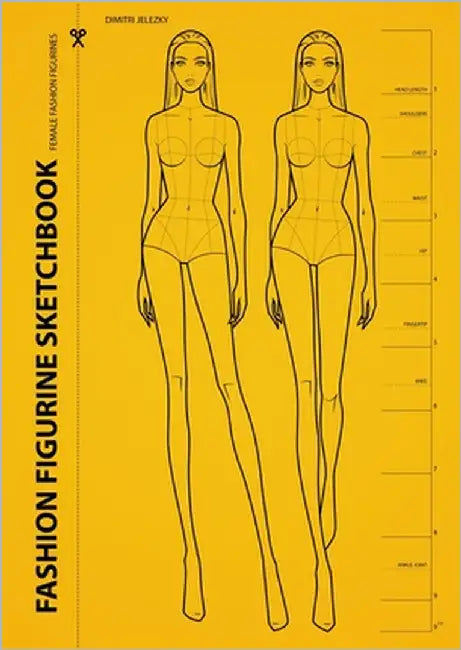 Fashion Figurine Sketchbook: Female Fashion Figurines by Jelezky, Dimitri