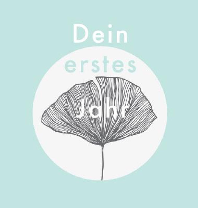 Dein erstes Jahr: Babyalbum in modernem Teal-Design, zum Eintragen der schönsten Momente und Erinnerungen für unser erstes gemeinsames Jahr by Laura Nele