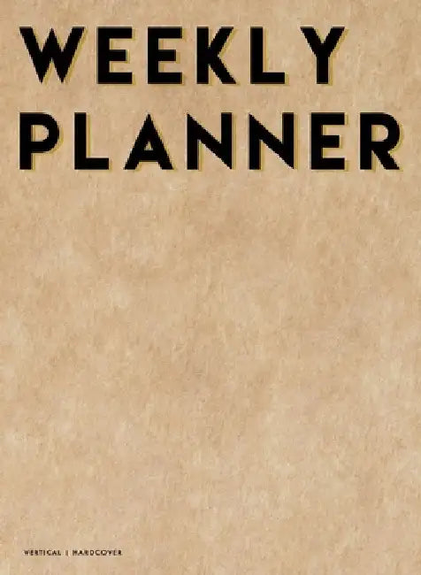 Vertical Weekly Planner 2020-2021: 18 Month Hardcover Weekly, Monthly & Yearly Planner 2020 2021 8.25" x 10.75" July 2020 - December 2021 2 Pages per Week 1 Column per Day Hourly Increments by Pilvi Paper