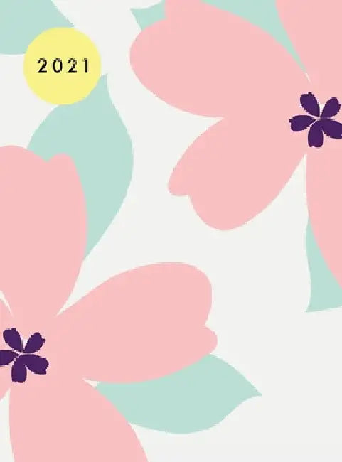 2021 Planner Weekly and Monthly Hardcover: 12 Month Planner 2021 Hard Cover 8.5 x11 January - December 2021 Double Page per Week Flowers by Pilvi Paper