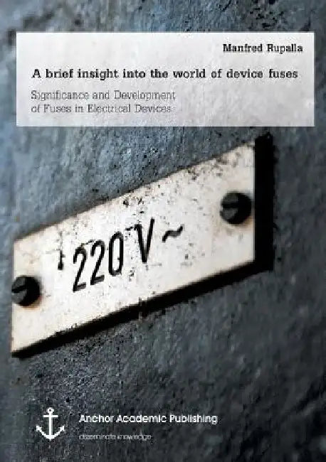 A brief insight into the world of device fuses: Significance and Development of Fuses in Electrical Devices by Manfred Rupalla