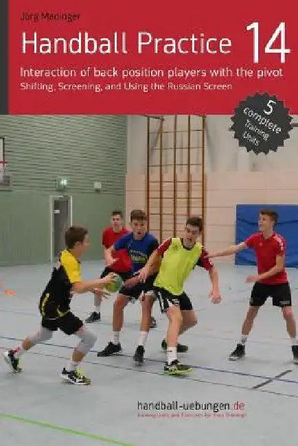 Handball Practice 14 - Interaction of back position players with the pivot: Shifting, Screening, and Using the Russian Screen by Jörg Madinger