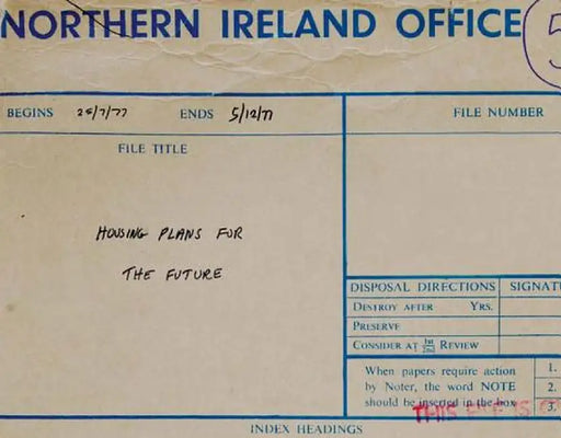Donovan Wylie: Housing Plans for the Future by Donovan Wylie