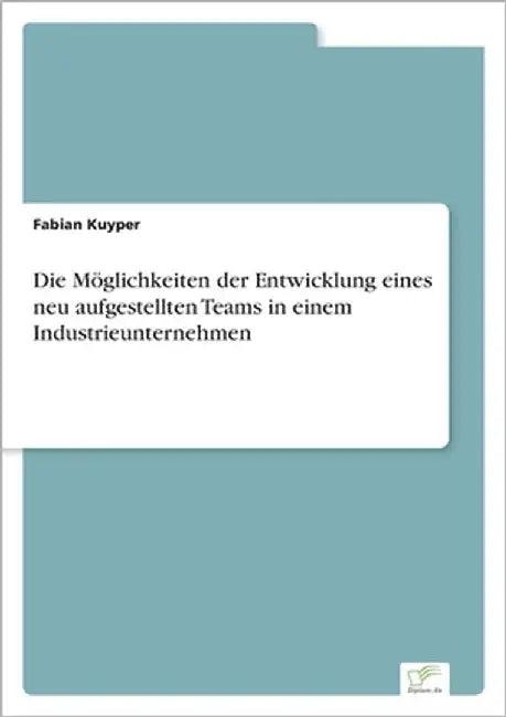 Die Möglichkeiten der Entwicklung eines neu aufgestellten Teams in einem Industrieunternehmen by Kuyper, Fabian