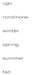 Ugo Rondinone: Winter, Spring, Summer, Fall by Ugo Rondinone, Marlo Saalmink, Nina Schedlmayer