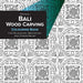 Bali Wood Carving Coloring Book for Relaxation, Meditation and Stress-Relief by Fedya Ili
