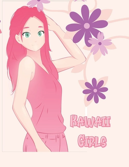 Kawaii Girls: Kawaii Japanese Manga Drawings And Cute Anime Characters Coloring Page For Kids by Slimy Sofia