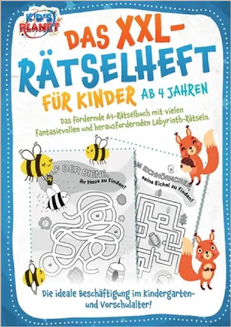 Das XXL-Rätselheft für Kinder ab 4 Jahren: Das fördernde A4-Rätselbuch mit fantasievollen und herausfordernden Labyrinth-Rätseln. Die ideale Beschäfti by Liebing, Elena