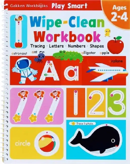 Play Smart Wipe-Clean Workbook ABC 123 by Gakken Early Childhood Experts