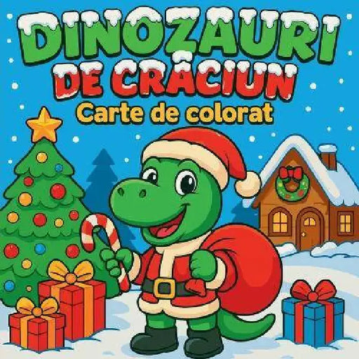 Dinozauri de Crăciun - Carte de colorat by Chris Martin