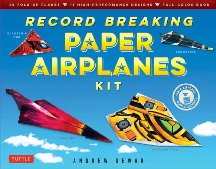 Record Breaking Paper Airplanes Kit by Andrew Dewar