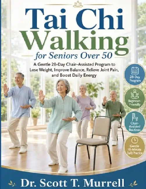 Tai Chi Walking for Seniors Over 50: A Gentle 28-Day Chair-Assisted Program to Lose Weight, Improve Balance, Relieve Joint Pain, and Boost Daily Energ by Dr Scott T Murrell