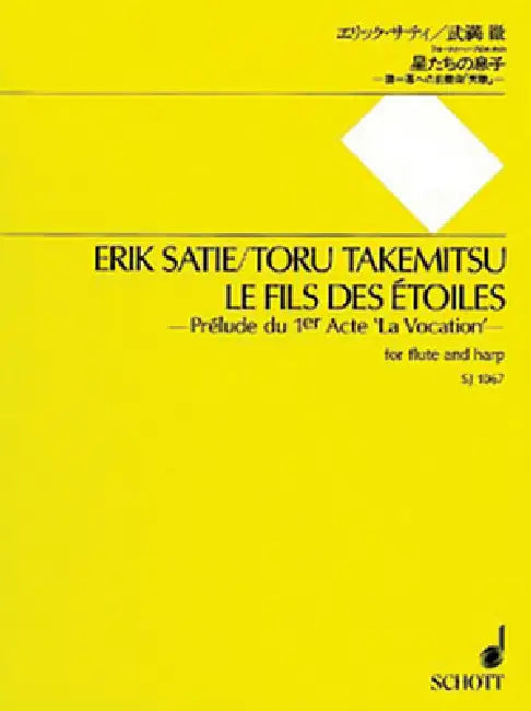 Fils Des Etoiles, Sc/Pt, Flute/Harp by Satie