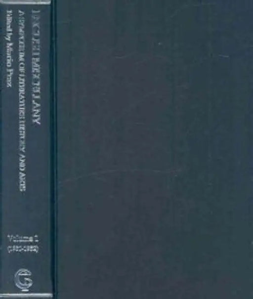 Mario Praz: A Symposium of Literature, History and Arts: English Miscellany Part 2 by Toshiro Nakajima