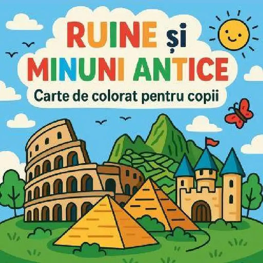 Ruine și Minuni Antice - Carte de colorat pentru copii by Chris Martin