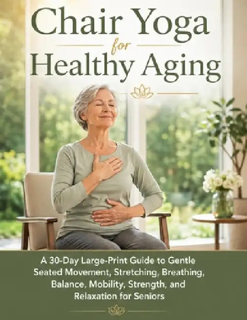 Chair Yoga for Healthy Aging: A 30-Day Large-Print Guide to Gentle Seated Movement, Stretching, Breathing, Balance, Mobility, Strength, and Relaxation by Sherita G Orosco, Dr Jody M Quiroz