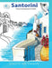 Santorini Greece coloring books for adults. by Colette Arttherapy