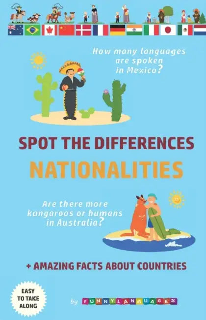 Spot the differences. Nationalities by Funny Languages