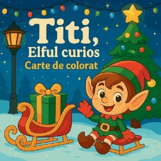 Titi, Elful curios - Carte de colorat by Chris Martin