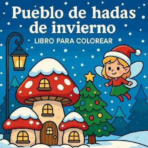 Pueblo de hadas de invierno - Libro para colorear by Chris Martin