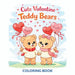 Cute Valentine Teddy Bears - Coloring Book by Chris Martin