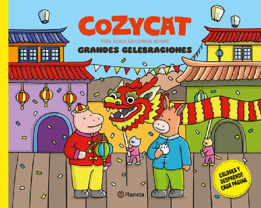 Cozy Cat 6. Grandes Celebraciones / Cozy Cat 6. Big Celebrations (Feel-Good Coloring Books) by Estudio Pe Sac