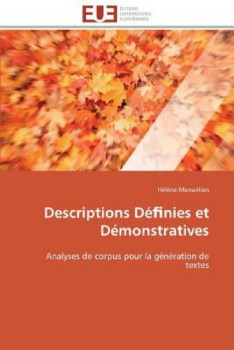 Descriptions Dé Nies Et Démonstratives by Manuelian-H