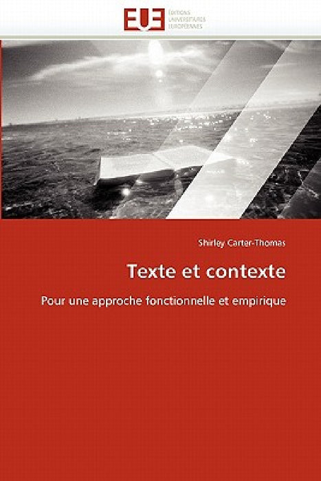 Texte Et Contexte by Carter-Thomas-S