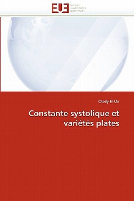 Constante Systolique Et Variétés Plates by El Mir-C