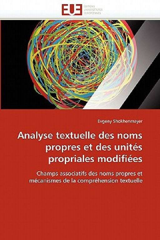 Analyse Textuelle Des Noms Propres Et Des Unités Propriales Modifiées by Shokhenmayer-E