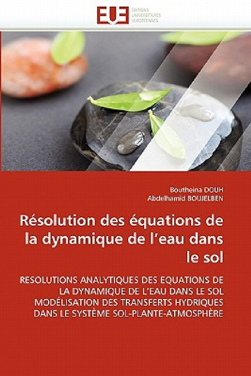Résolution Des Équations de la Dynamique de L Eau Dans Le Sol by Collectif