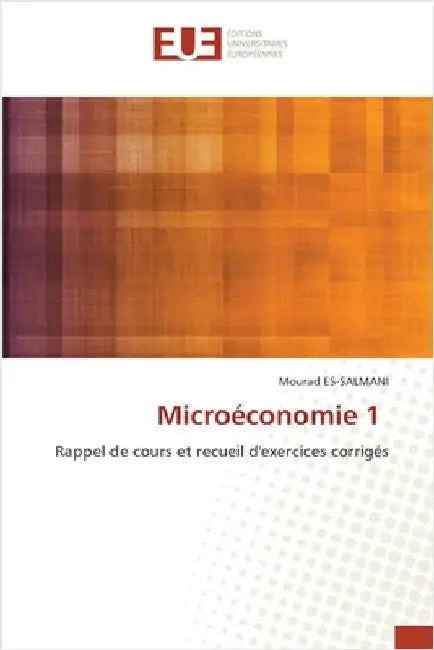 Microéconomie 1 by Es-Salmani, Mourad