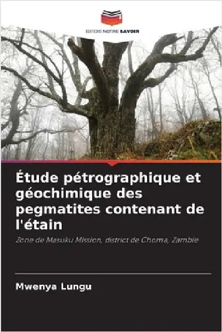 Étude pétrographique et géochimique des pegmatites contenant de l'étain by Lungu, Mwenya
