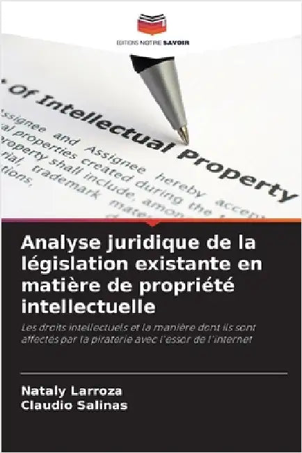 Analyse juridique de la législation existante en matière de propriété intellectuelle by Larroza, Nataly