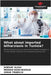 What about imported bilharziasis in Tunisia? by Dorsaf Aloui