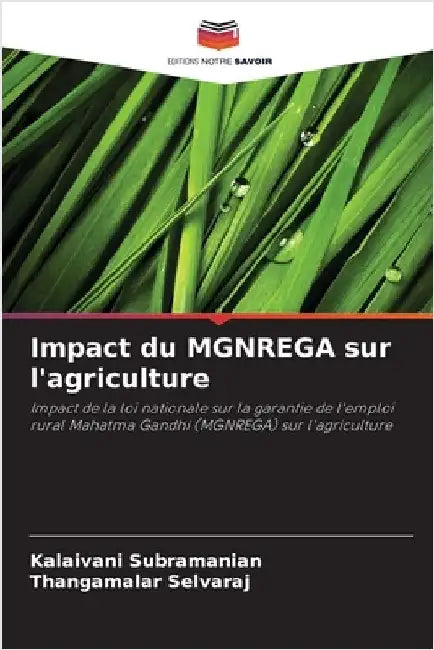 Impact du MGNREGA sur l'agriculture by Kalaivani Subramanian