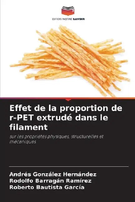 Effet de la proportion de r-PET extrudé dans le filament by Andres González Hernández