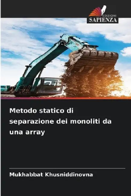 Metodo statico di separazione dei monoliti da una array by Mukhabbat Khusniddinovna