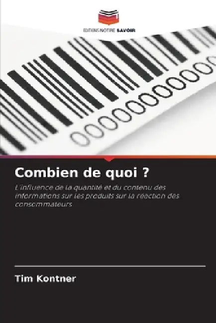 Combien de quoi ? by Tim Kontner
