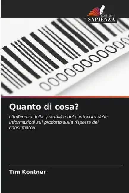 Quanto di cosa? by Tim Kontner