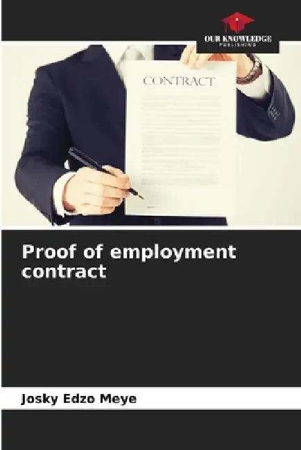 Proof of employment contract by Josky Edzo Meye
