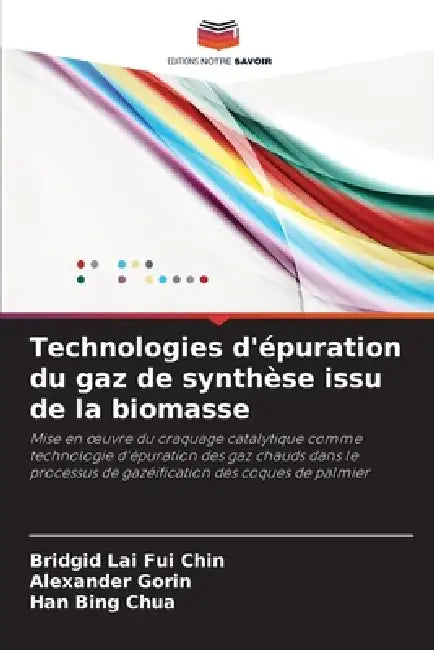 Technologies d'épuration du gaz de synthèse issu de la biomasse by Bridgid Lai Fui Chin, Alexander Gorin, Han Bing Chua