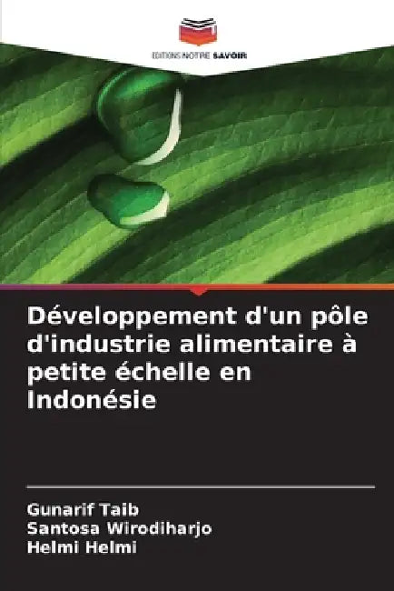 Développement d'un pôle d'industrie alimentaire à petite échelle en Indonésie by Gunarif Taib, Santosa Wirodiharjo, Helmi Helmi
